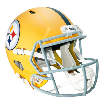 LeVeon Bell Signed Pittsburgh Steelers Alt 2025 Speed Full-Size Replica Football Helmet (Beckett)