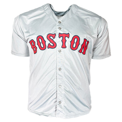 Brayan Bello Signed Boston Grey Baseball Jersey Black Ink (Beckett)