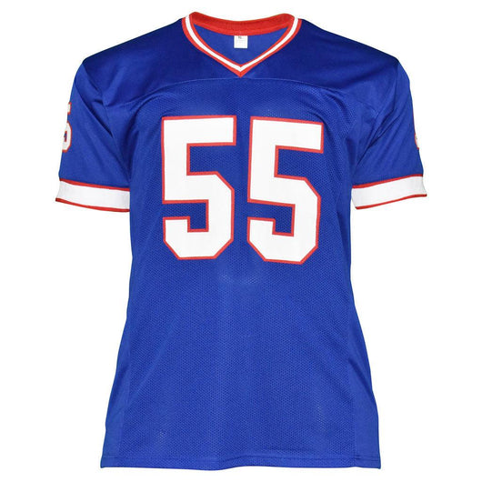 Cornelius Bennett Signed Buffalo Blue Football Jersey #55 (JSA)