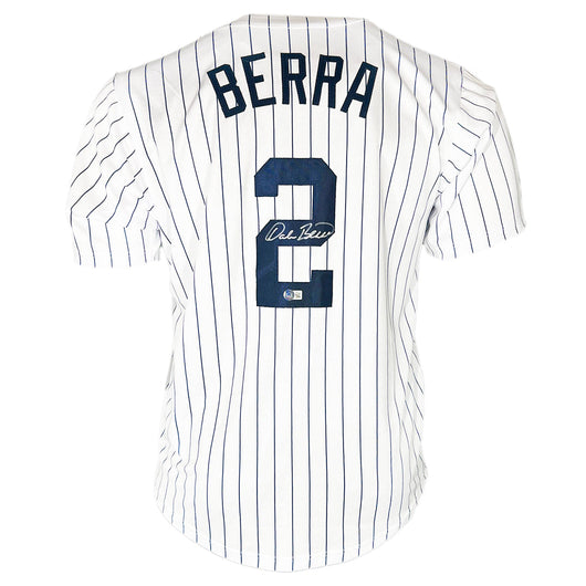 Dale Berra Signed New York Pinstripe Baseball Jersey (Beckett)