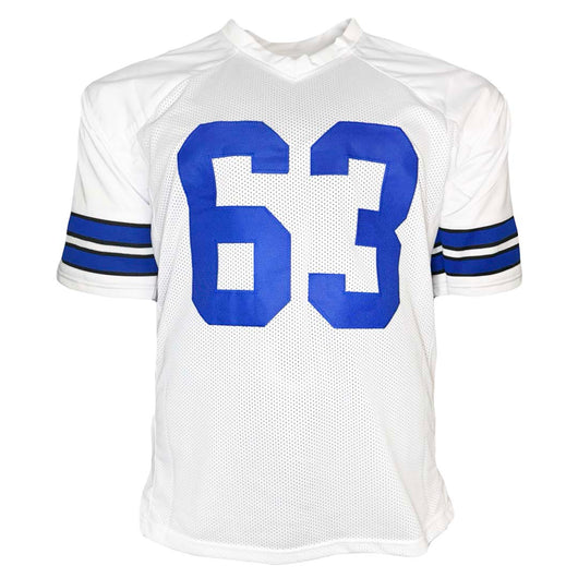 Tyler Biadasz Signed Dallas White Football Jersey (Beckett)