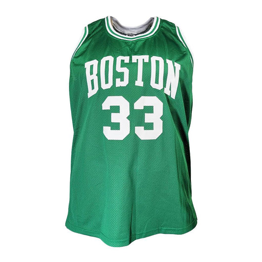 Larry Bird Signed Boston Green Basketball Jersey (Beckett)