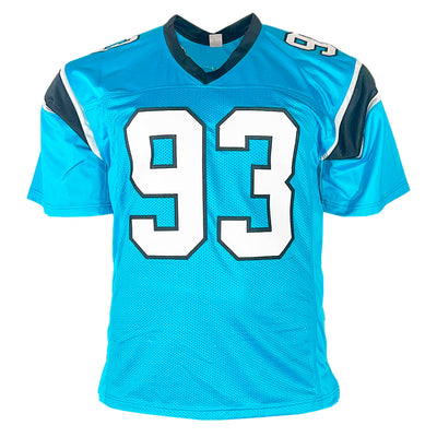 Chase Blackburn Signed Carolina Blue Football Jersey (JSA)