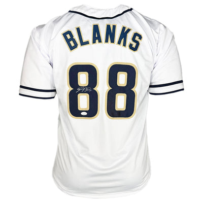 Kyle Blanks Signed San Diego White Baseball Jersey (JSA)