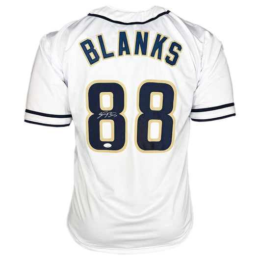 Kyle Blanks Signed San Diego White Baseball Jersey (JSA)