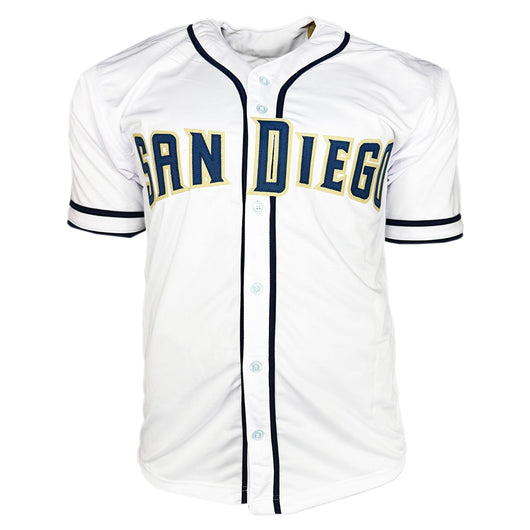 Kyle Blanks Signed San Diego White Baseball Jersey (JSA)