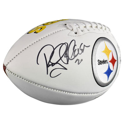 Rocky Bleier Signed Pittsburgh Steelers Logo Football 4x SB Champ Inscription (JSA )