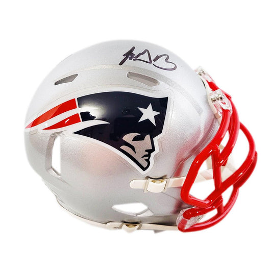 LeGarrette Blount Signed New England Patriots Speed Mini Replica Football Helmet (JSA)