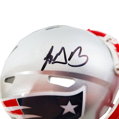 LeGarrette Blount Signed New England Patriots Speed Mini Replica Football Helmet (JSA)