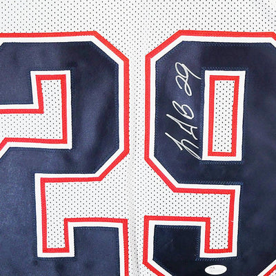 LeGarrette Blount Signed New England White Football Jersey (JSA)