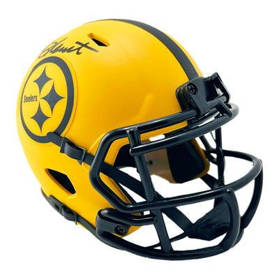 Mel Blount Signed Pittsburgh Steelers Rave Mini Football Helmet (Beckett)