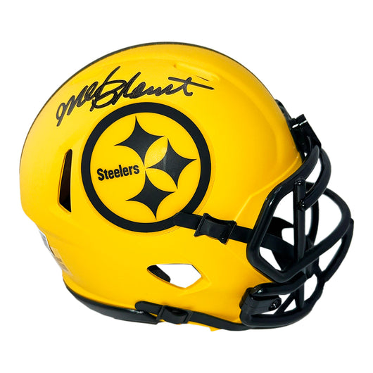 Mel Blount Signed Pittsburgh Steelers Rave Mini Football Helmet (Beckett)