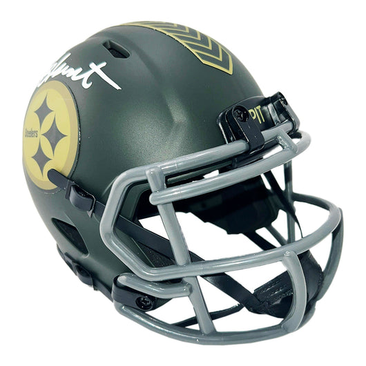 Mel Blount Signed Pittsburgh Steelers Salute 2025 Mini Football Helmet (Beckett)