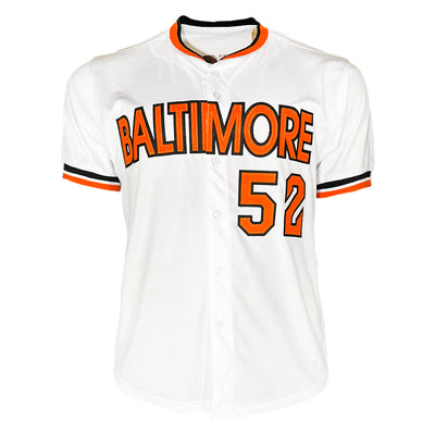 Mike Boddicker Signed 1983 WS Champs Inscription Baltimore White Baseball Jersey (JSA)