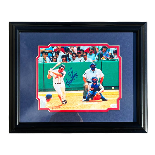 Wade Boggs Signed Boston Pose 2 Baseball Framed 8x10 Photo (JSA)