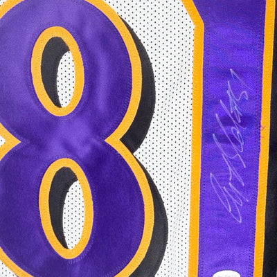 Anquan Boldin Signed Baltimore White Football Jersey (JSA)