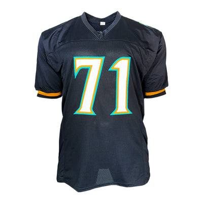 Tony Boselli Signed HOF 22 Inscription Jacksonville Black Football Jersey (JSA)