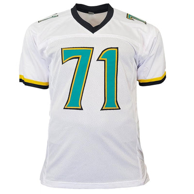 Tony Boselli Signed HOF 22 Inscription Jacksonville White Football Jersey (JSA)