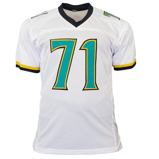 Tony Boselli Signed HOF 22 Inscription Jacksonville White Football Jersey (JSA)