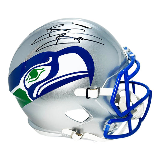 Brian Bosworth Signed Seattle Seahawks Throwback 83-01 Speed Full-Size Replica Football Helmet (Beckett)