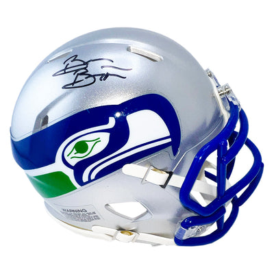 Brian Bosworth Signed Seattle Seahawks Throwback 83-01 Speed Mini Football Helmet (Beckett)
