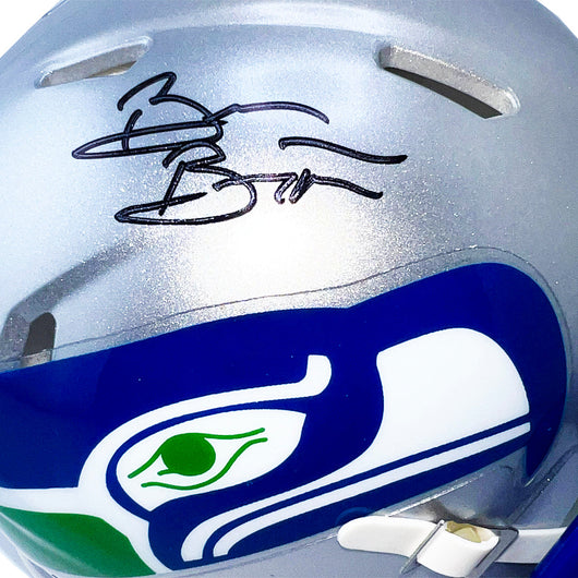 Brian Bosworth Signed Seattle Seahawks Throwback 83-01 Speed Mini Football Helmet (Beckett)