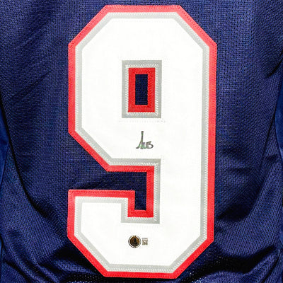 Kayshon Boutte Signed New England Navy Football Jersey (Beckett)