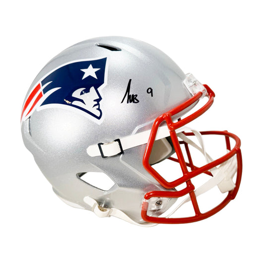 Kayshon Boutte Signed New England Patriots Speed Full-Size Replica Football Helmet (Beckett)
