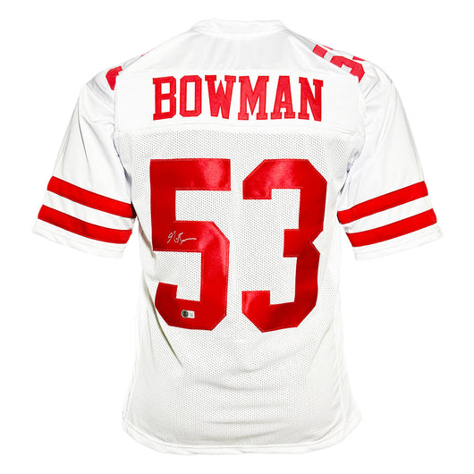 NaVorro Bowman Signed San Francisco White Football Jersey (Beckett)