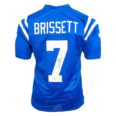 Jacoby Brissett Signed Indianapolis Blue Football Jersey (JSA)