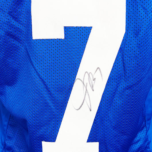 Jacoby Brissett Signed Indianapolis Blue Football Jersey (JSA)