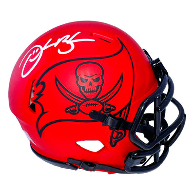 Derrick Brooks Signed Tampa Bay Buccaneers Rave Mini Football Helmet (Beckett)
