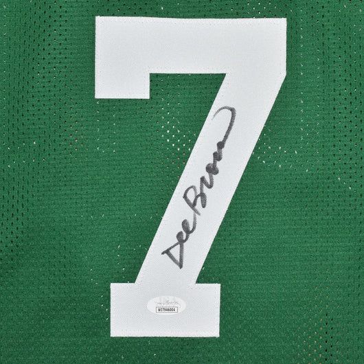 Dee Brown Signed Boston Green Basketball Jersey (JSA)