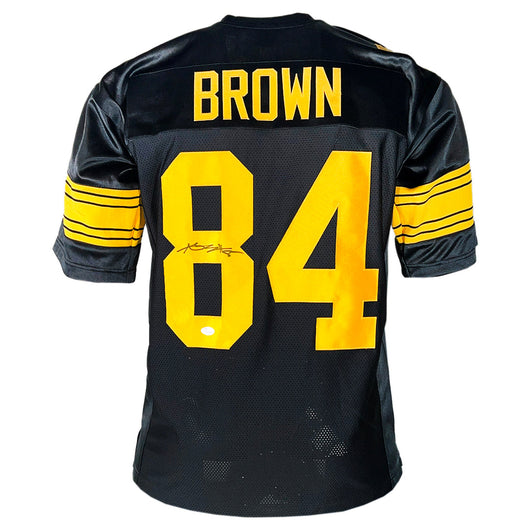 Antonio Brown Signed Pittsburgh Color Rush Football Jersey (JSA)