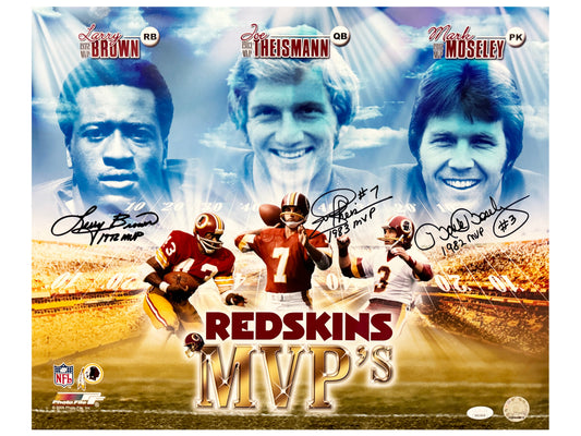 Redskins Triple MVP Signed Washington Redskins 16x20 Photo (JSA)