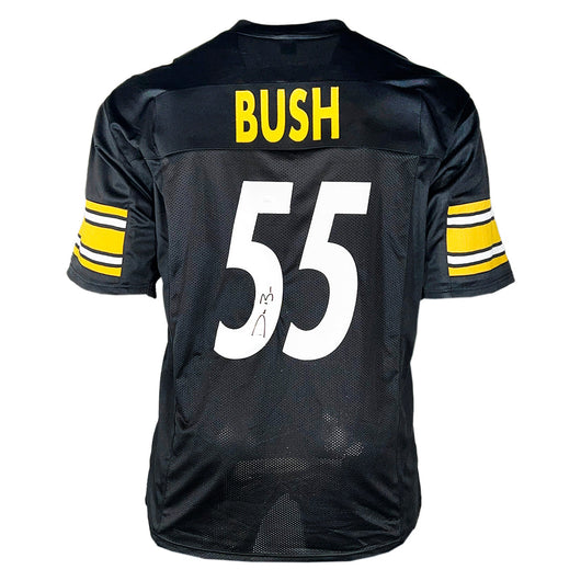 Devin Bush Signed Pittsburgh Black Football Jersey (JSA)