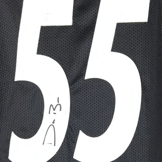 Devin Bush Signed Pittsburgh Black Football Jersey (JSA)