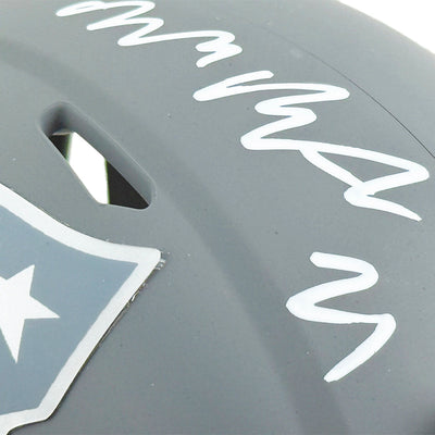 Malcolm Butler Signed New England Patriots Slate Alternate Speed Mini Football Helmet (JSA)
