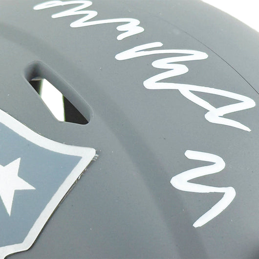 Malcolm Butler Signed New England Patriots Slate Alternate Speed Mini Football Helmet (JSA)