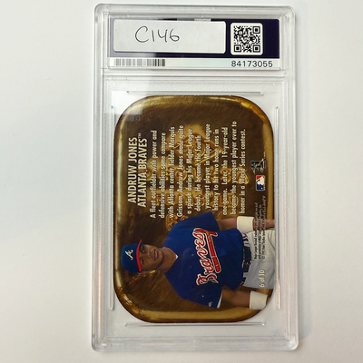 Andruw Jones Signed 1997 Metal Mining for Gold #6 PSA Auto Authentic