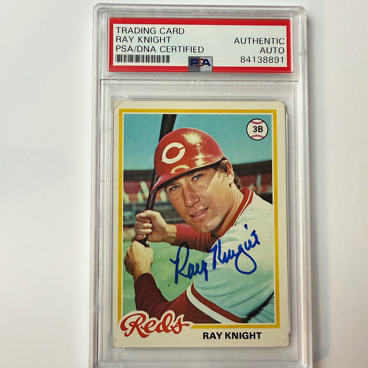 Ray Knight Signed 1978 Topps Rookie #674 PSA Auto Authentic