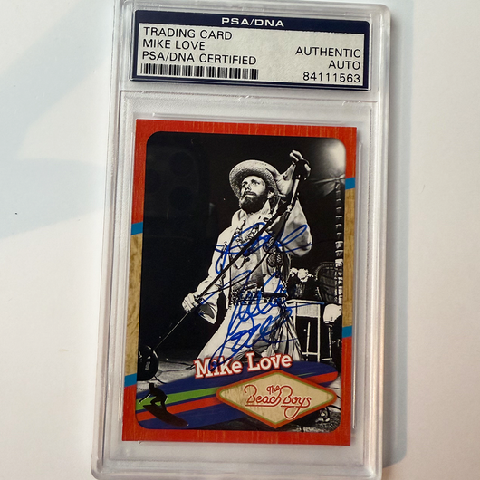 Mike Love Beach Boys Signed 2013 Panini #110 PSA Auto Authentic