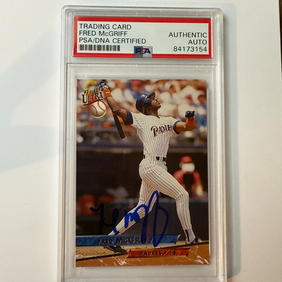 Fred McGriff Signed 1993 Fleer Ultra #119 PSA Auto Authentic