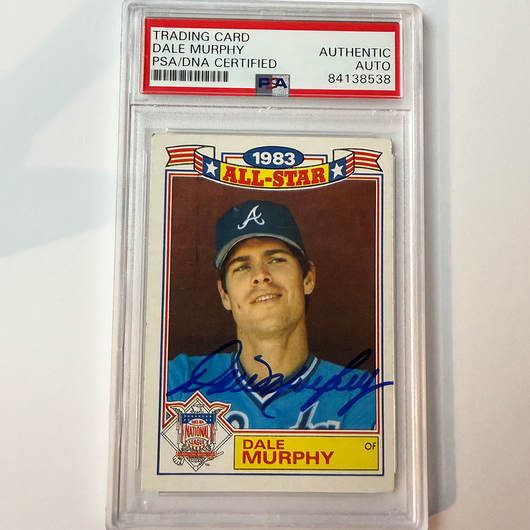 Dale Murphy Signed 1984 Topps Commemorative #19 PSA Auto Authentic