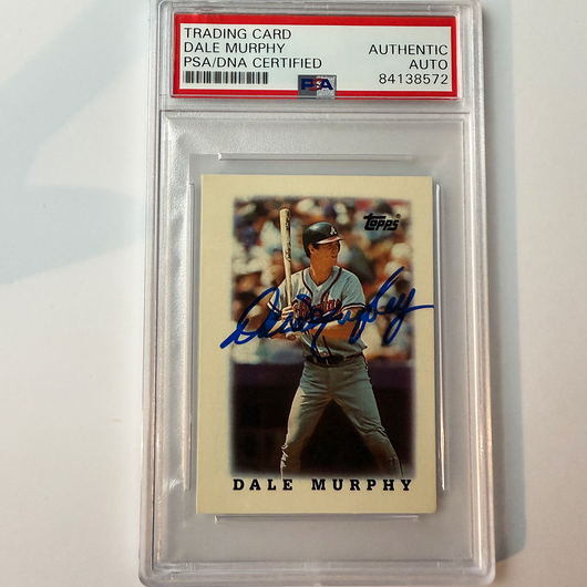 Dale Murphy Signed 1988 Topps Leaders #41 PSA Auto Authentic