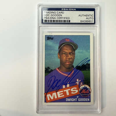 Dwight Gooden Signed 1985 Topps Rookie #620 PSA Auto Authentic