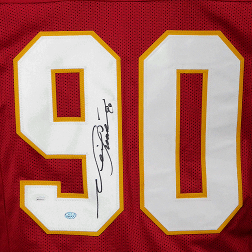 Neil Smith Signed Kansas City Pro Edition Red Football Jersey (JSA)