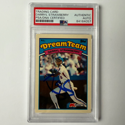 Darryl Strawberry Signed 1919 Topps Kmart Dream Team #26 PSA Auto Authentic