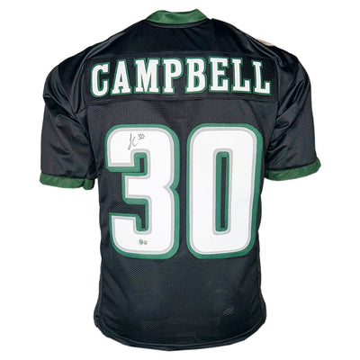 Jihaad Campbell Signed Philadelphia Black Football Jersey (Beckett)