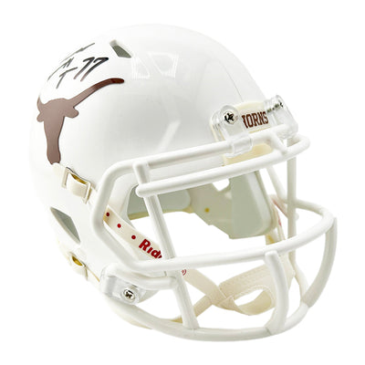 Earl Campbell Signed HT 77 Inscription Texas Longhorns Speed Mini Football Helmet (JSA)